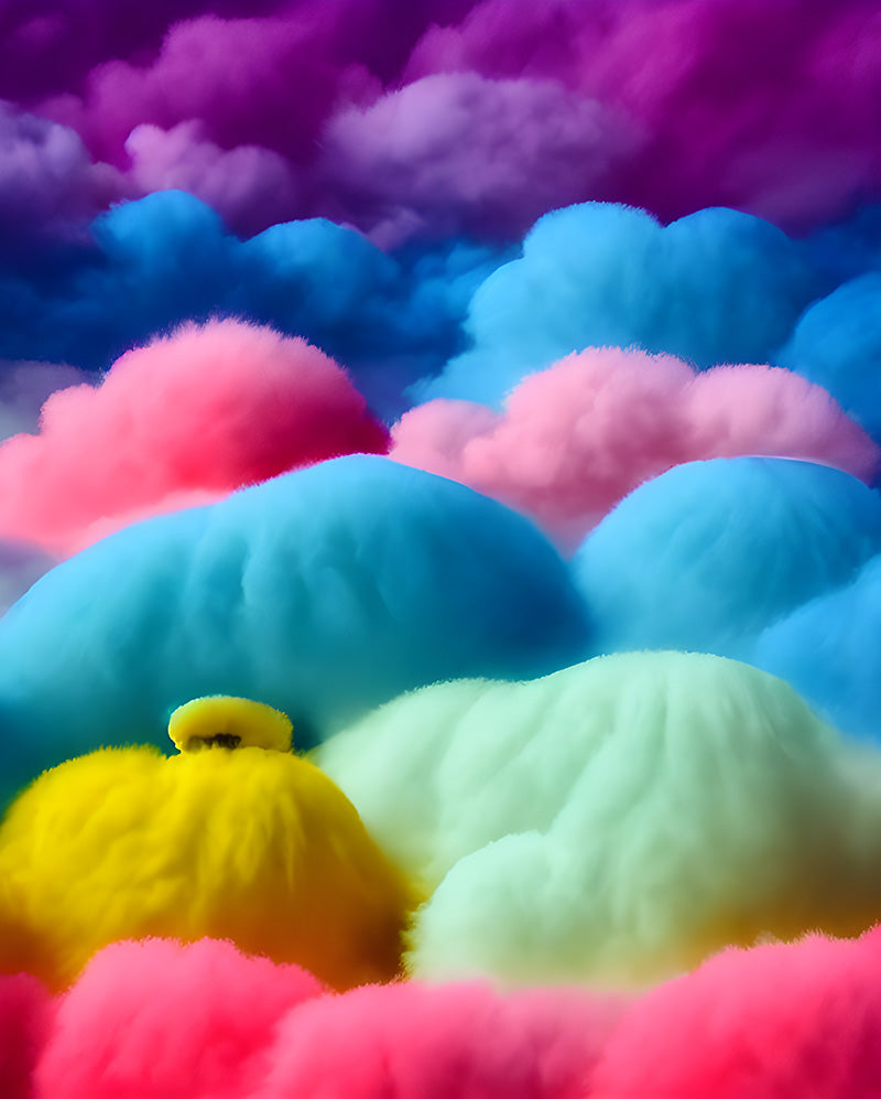 fluffy cotton candy