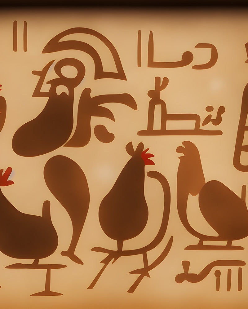 hieroglyphics for chickens