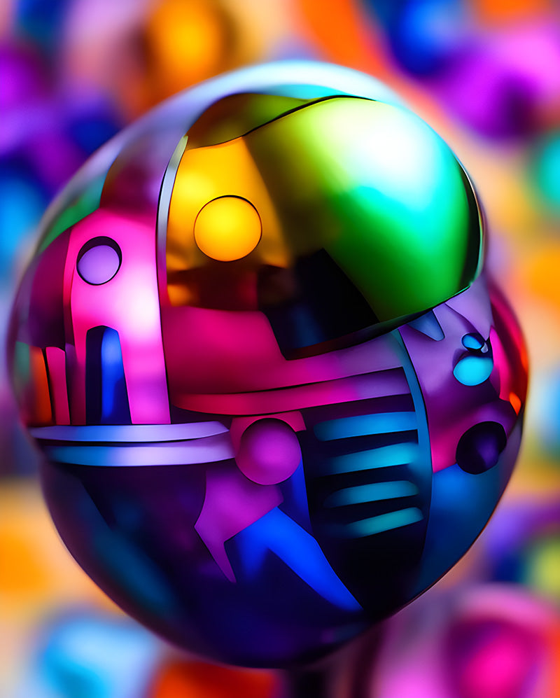 colorful metal sphere