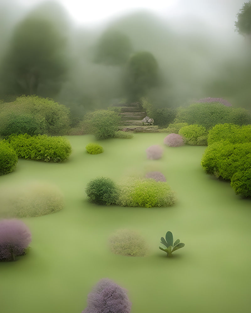 a peaceful garden