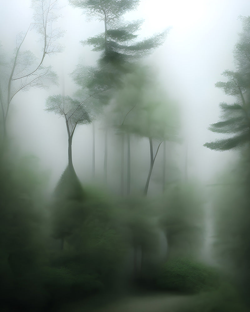Premium AI Image  The Secret Woodland mysterious and misty forest with a  hidden grove of ancient trees